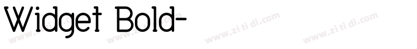 Widget Bold字体转换